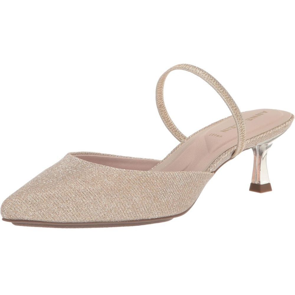 Anne Klein Beige Slingback Heels